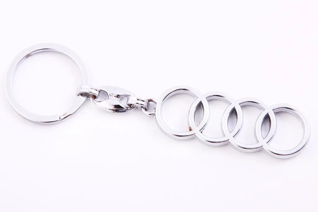 Брелок металевийAudi сріблястий. (емблема), фото 1