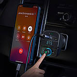 АЗП з FM-модулятором UGREEN CD229 FM&Bluetooth Transmitter&Car Charger + TF  Slot Black, фото 6