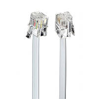 Кабель телефонний Cablexpert (TC6P4C-3M) CCA, 6P4C, 3 м, сірий