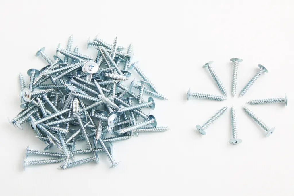 Гвинт самонарізний з пресшайбою білий 4.2*32 мм "Metalvis" (100 шт.), фото 1