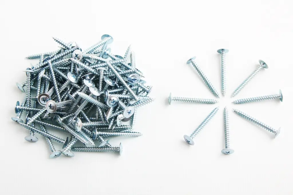 Гвинт самонарізний з пресшайбою білий 4.2*41мм "Metalvis" (100 шт.), фото 1