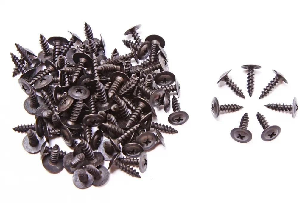 Гвинт самонарізний з пресшайбою чорний 4.2*16 мм "Metalvis" (100 шт.), фото 1