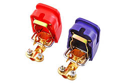 Клеми АКБ латунні швидкознімні з кришкою (2 шт.)