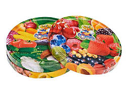 Кришка Твіст-офф 82 Овочі-Фрукти (20шт в спайці) (лак/емаль) ТМ ПОЛІНКА