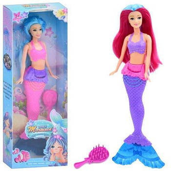Лялька Русалка 34см, гребінець BL129-25 G-Rich