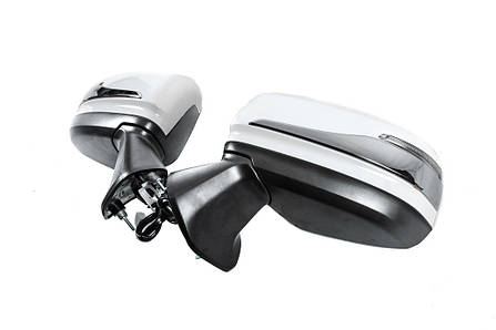 Смужки на дзеркала  2 шт  хром  для Toyota Land Cruiser 300, фото 1