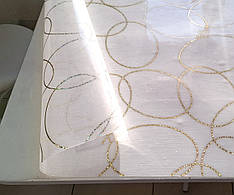 Прозоре м’яке скло з лазерним малюнком л, ширина  80 см