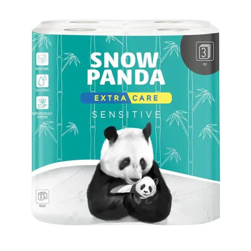 Туалетний папір Snow Panda Sensitive, 3 шари, 4 рулони, фото 1