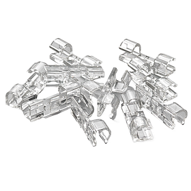 Самоклеючі кабельні затискачі для організації проводів набір з 20 шт 33×13 мм  прозорі 29402