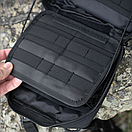 Чорна чоловіча сумка через плече DOT FAT органайзер МОЛЛє, фото 8