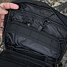 Чорна чоловіча сумка через плече DOT FAT органайзер МОЛЛє, фото 9