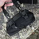 Чорна чоловіча сумка через плече DOT FAT органайзер МОЛЛє, фото 5