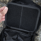 Чорна чоловіча сумка через плече DOT FAT органайзер МОЛЛє, фото 6