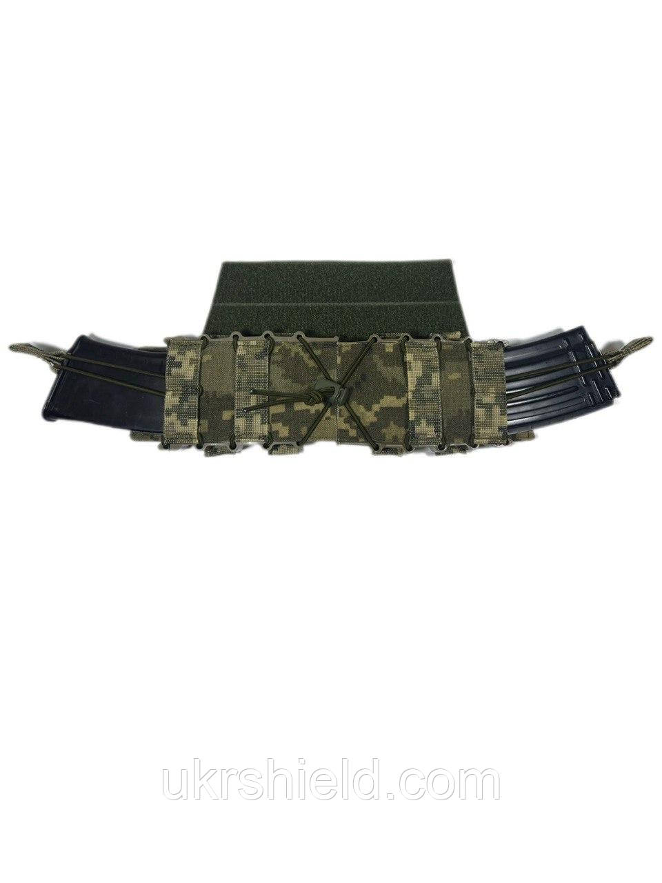 Горизониальний підсумок на 2 магазина 5.45 / 7.62 | Піксель ММ14| Ukr shield, фото 1