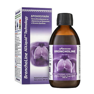 БронхоЛайн США Ad Med Medicine (бронхіт, виводить мокроту, бронхіальна астма, грип, парагрип, пневмонія, віруси)