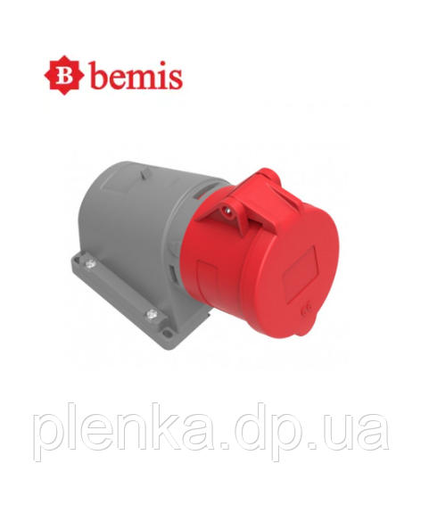 Розетка настінна 380V 5*32A поліамід IP44 Bemis BC1-3505-2535, фото 1