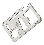 Мультитул у форматі кредитки з нержавіючої сталі універсальний, фото 2