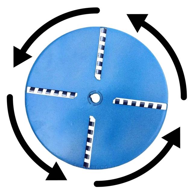 Режущий диск-терка с ножами для корморезки (корнерезки