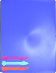 Дощечка для ліплення + стеки 18 х 25 см. Синя