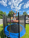 Батут посилений FunHit 183 см захисна сітка, 6 футів для дітей, фото 2