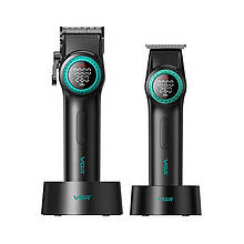 Комплект для стрижки VGR 2 в 1 V-001&V-977 Black, clipper і тример