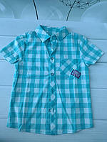 Детская рубашка с коротким рукавом для мальчика, рост 98