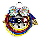 Mastercool 93661-MВ R22, 134a, 404a, 507a, 407c манометричний колектор двохвентильний, шланги 150см