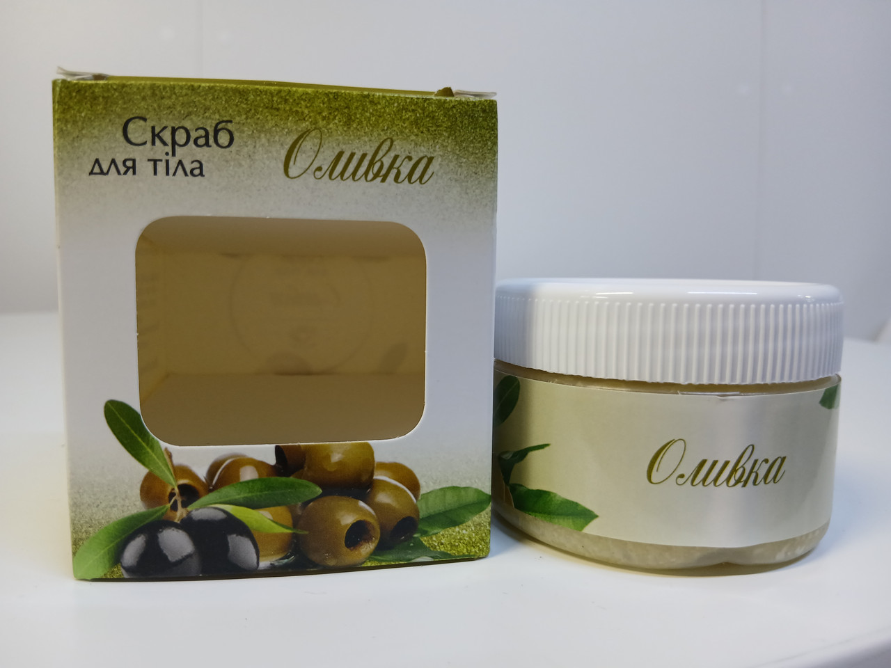 Скраб для тіла (Оливка)., фото 1
