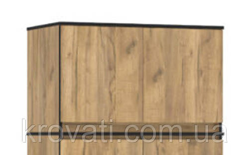 Надставка до шафи 2Д2Ш Бруклін, Мебель Сервис, Дуб крафт золотий