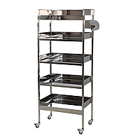 Стійка- стелаж з нержавіючої сталі на 5 полиць Медапаратура