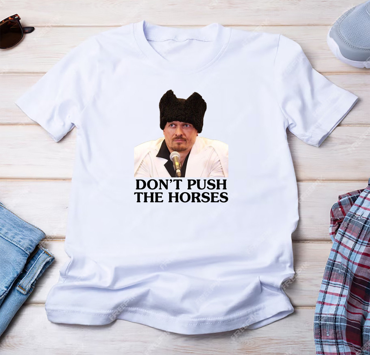 Футболка "Don't push the horses" з Олександром Усиком, фото 1