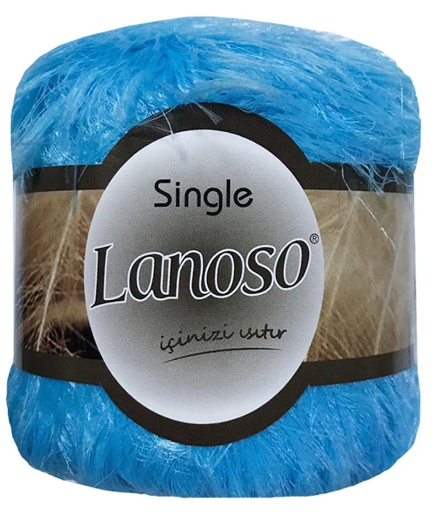 Lanoso SINGLE (Сінгл) № 940 небесно-блакитний (Пряжа синтетична, нитки для в'язання), фото 1