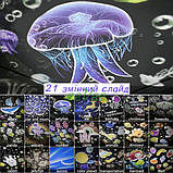 Дитячий нічник проектор Зіркове Небо музичний світильник з пультом і змінними слайдами (60819), фото 4