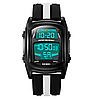 Годинник наручний чоловічий Skmei 2203 (Чорний з білим), фото 3