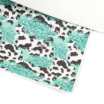 Екошкіра Шкірозамінник з принтом Леопард 22*30см МSH004