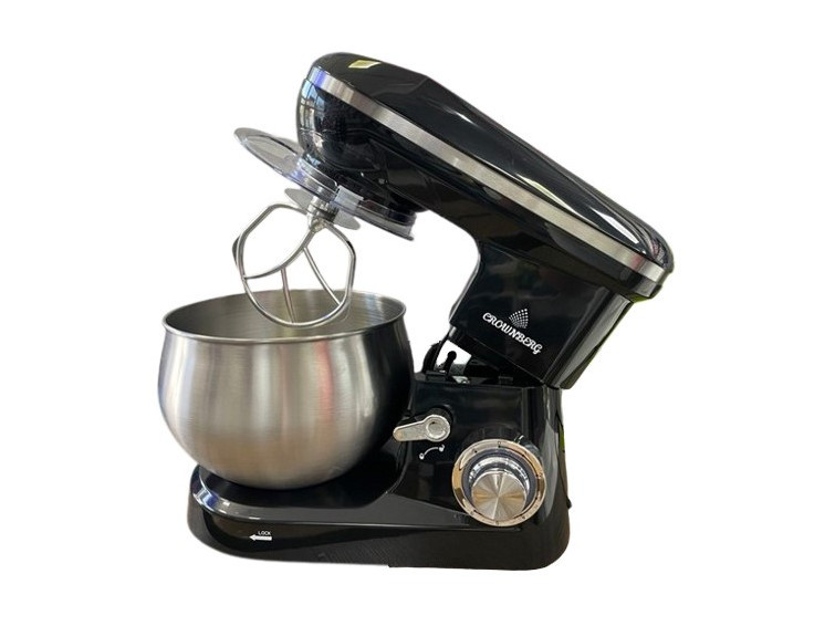 Кухонний комбайн Crownberg CB-3407 Тестомес 2600 вт чорний, фото 1