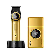 Комплект для стрижки тример та шейвер 2 в 1 VGR V-977&V-377 Gold