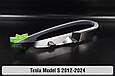 Хромована декоративна маска Tesla Model S (2012-2024) ліва, фото 4