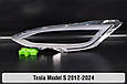 Хромована декоративна маска Tesla Model S (2012-2024) права, фото 2