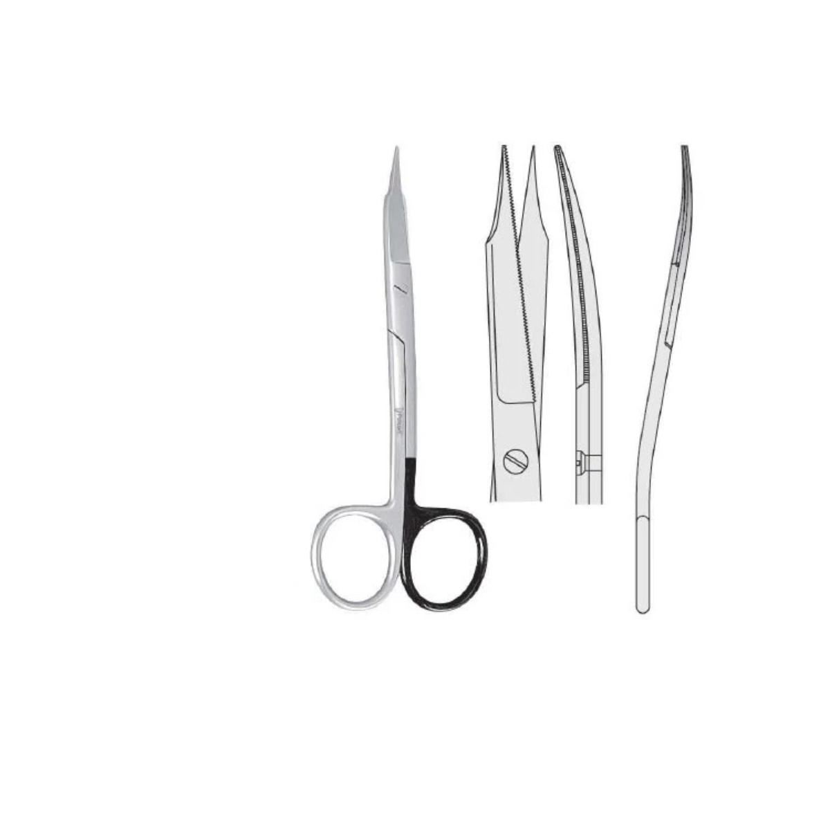 Ножиці Falcon 130 мм (DS.539.011) Goldman-Fox, фото 1