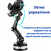Автотримач для телефона на присоску з довгою ніжкою тримач смартфона на лобове скло панель Hoco, фото 6