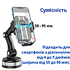 Автотримач для телефона на присоску з довгою ніжкою тримач смартфона на лобове скло панель Hoco, фото 5