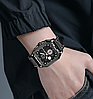 Годинник чоловічий наручний класичний Skmei 9330 (Чорний з чорним), фото 6
