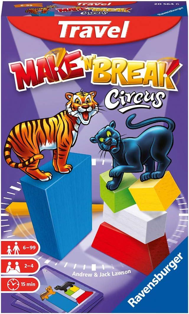 Настільна гра Make n break Цирк, дорожній формат (Ravensburger Make 'n' break Circus), фото 1