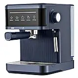Універсальна кавоварка для дому та офісу Crownberg CB-1571 з капучинатором Кавоварка ріжкова, фото 2