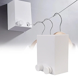 Мотузка для білизни з з неіржавного дроту висувна