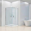 Душова кабіна Dusel А-513, 80х80х190, двері розсувні, прозоре скло, фото 6