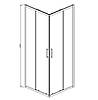 Душова кабіна Dusel А-513, 80х80х190, двері розсувні, прозоре скло, фото 7