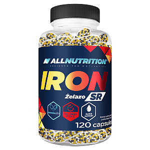 Дигліцинат заліза AllNutrition Iron SR 30 мг 120 капсул повільного вивільнення