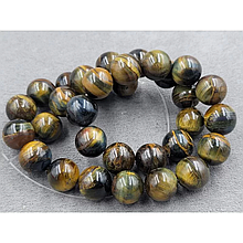 Намистини Соколине око 12мм якість АВ